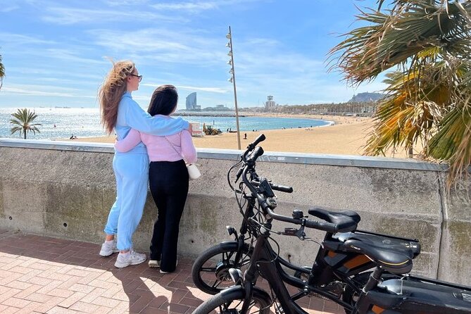 3 Hours Barcelona Guided Gaudi E-Bike Tour - Port Olímpic closes the loop by the water