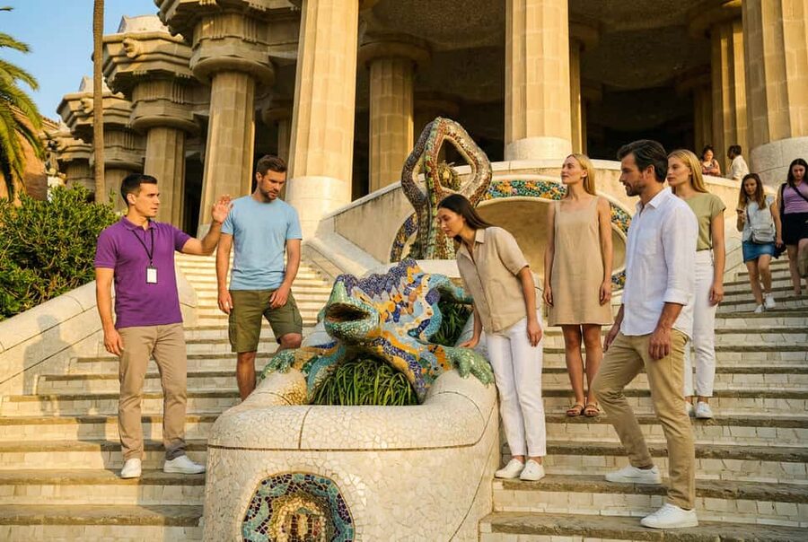 Barcelona: Gaudí’s Park Güell Tour with Fast-Track Ticket - The Hypostyle Room and its stone forest
