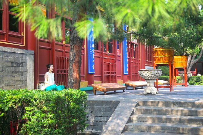 Beijing Hutong Walking Tour History, Architecture and Local Life - Seeing the White Stupa from a café balcony