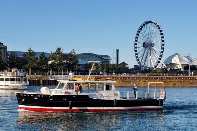 Chicago River Architecture Tour Aboard a Historic Yacht - The Chicago Riverwalk from the water
