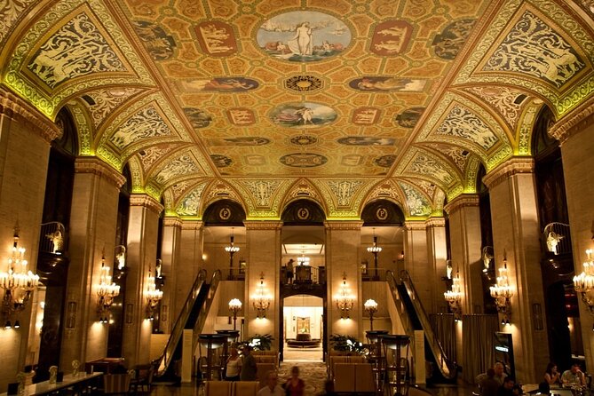 Chicago's Secret Interiors Architectural Walking Tour - Palmer House: hotel history under a painted ceiling