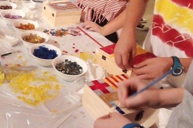 Guided Gaudí Mosaic Workshop for Children in Barcelona 1 Hours - The part many families miss: pickup and drying