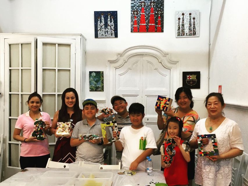 Guided Gaudí’s Trencadís Mosaic Workshop in Barcelona - The grout is done after you leave