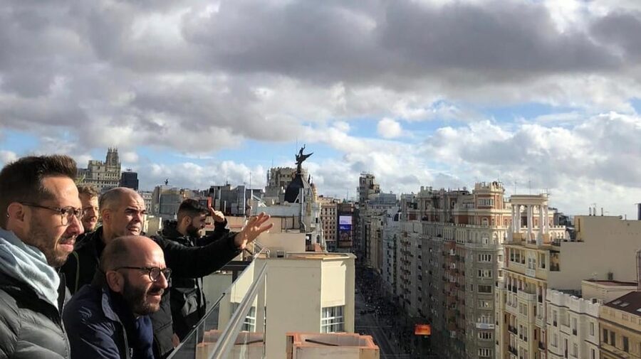 Madrid: Gran Vía Rooftops and Architecture Tour - Plaza de España and the rooftops near the finish