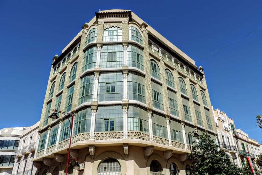 Melilla: Modernist and Art Deco gems - Calle Ejército Español: the first architectural lesson