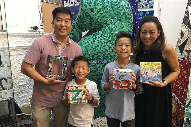 Offer: Be Gaudí mosaic class Barcelona for families (max 4 pax) - Making Gaudí’s Broken-Tile Style Your Own