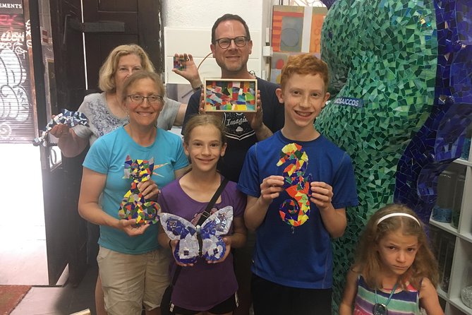 Offer: Be Gaudí mosaic class Barcelona for families (max 4 pax) - Inside Mosaiccos at Carrer dels Assaonadors