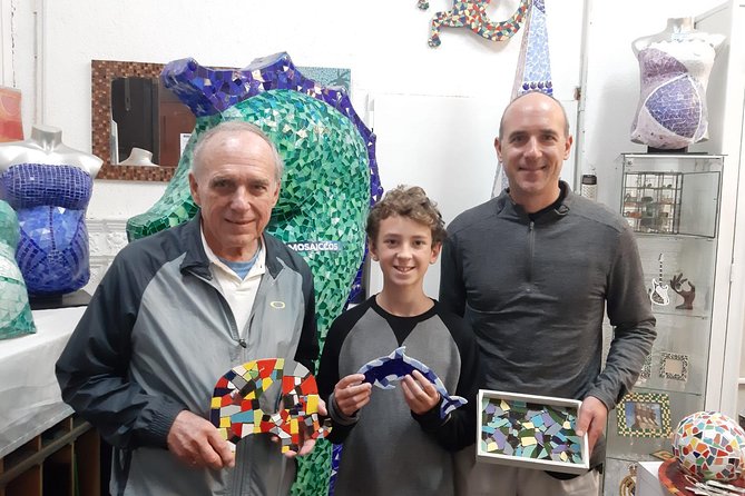 Offer: Be Gaudí mosaic class Barcelona for families (max 4 pax) - The Finished Piece Needs a Later Pickup