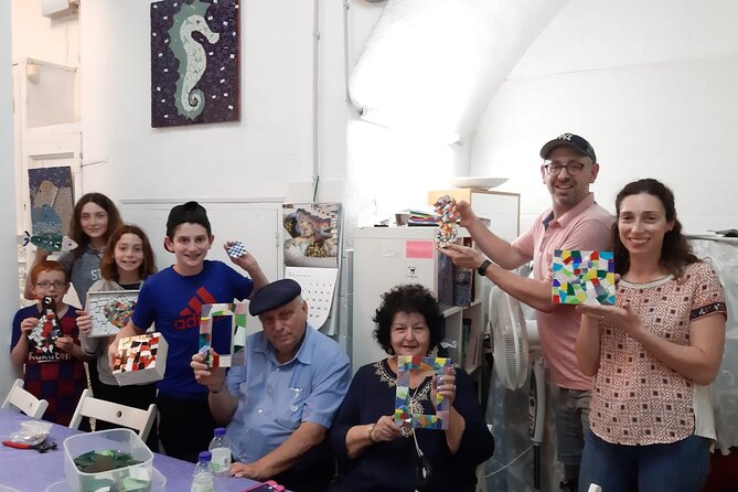 Offer: Be Gaudí mosaic class Barcelona for families (max 4 pax) - Choosing Ceramic or Acrylic Tiles by Age