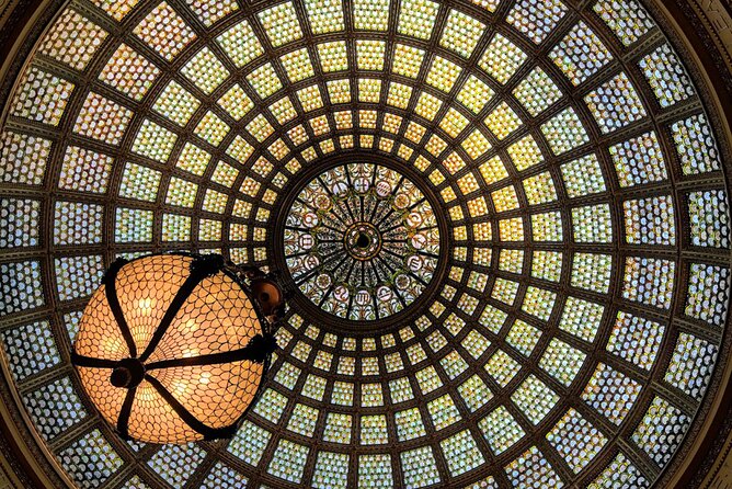 Original Chicago Architecture Interiors Tour: Dazzling Interiors - Finishing beneath the Chicago Cultural Center’s dome