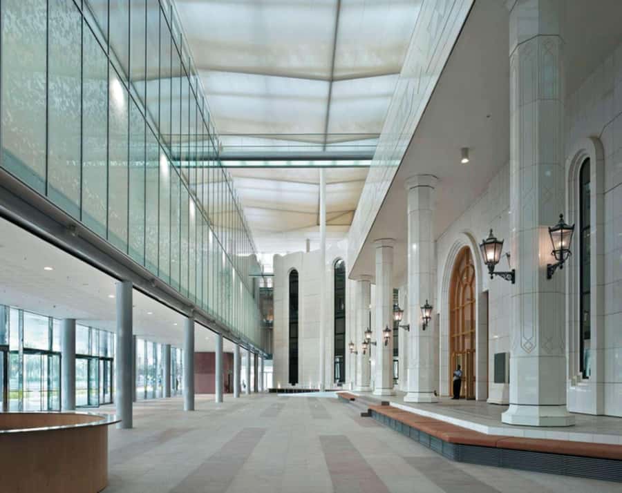Riyadh: King Fahad National Library Guided Tour - The old concrete dome in a new form