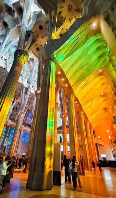 Sagrada Familia Private/Small Group Tour with an architect - Inside the basilica beneath the branching columns