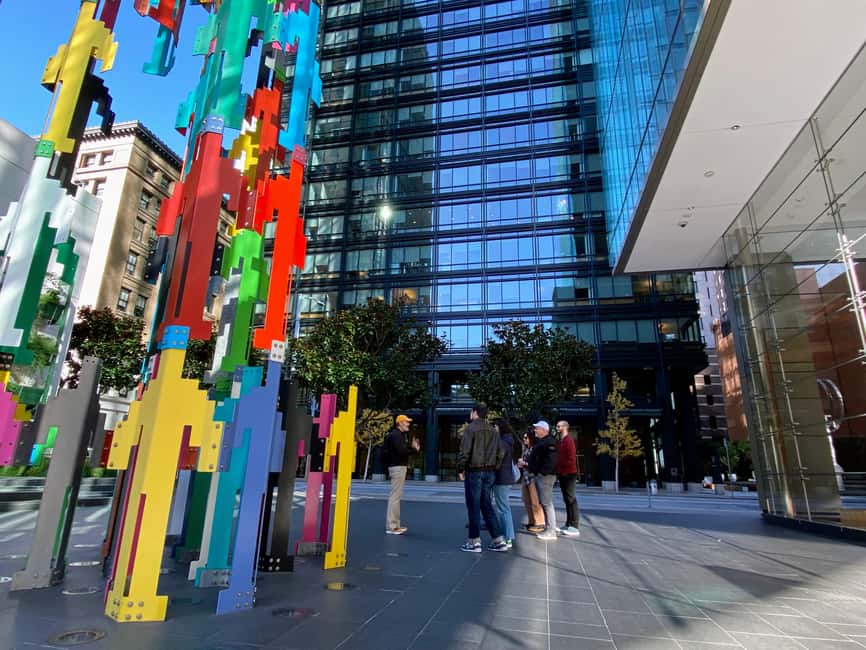 San Francisco: Downtown Architecture & Public Art Tour - Salesforce Tower and the roof garden above the buses