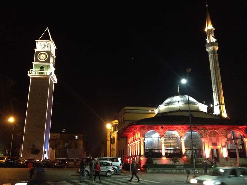 Tirana Evening & Night Walking Tour History and Architecture - Starting at the Clock Tower and Skanderbeg Square