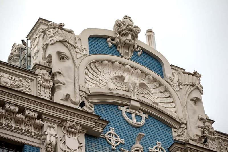 Walking Tour of Riga's Beautiful Art Nouveau Architecture - From Vecrīga to Riga’s Art Nouveau district